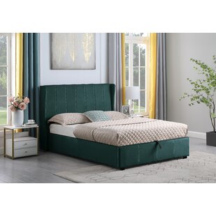 Wayfair green shop velvet bed